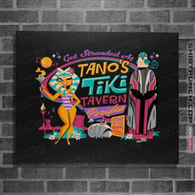 Load image into Gallery viewer, Daily_Deal_Shirts Posters / 4"x6" / Black Tano's Tiki Tavern
