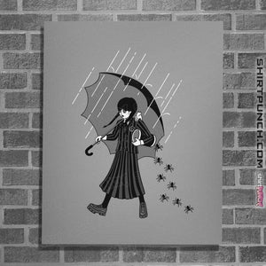 Daily_Deal_Shirts Posters / 4"x6" / Sports Grey Spooky Girl