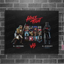 Load image into Gallery viewer, Shirts Posters / 4"x6" / Black Holy Fight