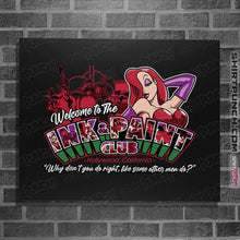 Load image into Gallery viewer, Daily_Deal_Shirts Posters / 4"x6" / Black Welcome To The Ink And Paint Club