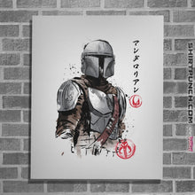 Load image into Gallery viewer, Shirts Posters / 4"x6" / White Din Djarin