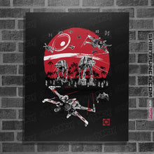 Load image into Gallery viewer, Shirts Posters / 4"x6" / Black Battle on the beach