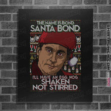 Load image into Gallery viewer, Shirts Posters / 4"x6" / Black Santa Bond