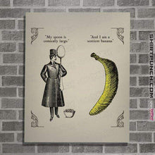 Load image into Gallery viewer, Shirts Posters / 4"x6" / Natural The Olde Joke Of A Big Spoon And A Banana