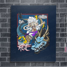 Load image into Gallery viewer, Secret_Shirts Posters / 4"x6" / Navy Dragon Fight