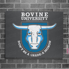 Load image into Gallery viewer, Daily_Deal_Shirts Posters / 4"x6" / Charcoal Bovine University