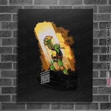 Load image into Gallery viewer, Secret_Shirts Posters / 4"x6" / Black Last Slice Of Pizza