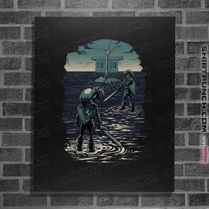 Daily_Deal_Shirts Posters / 4"x6" / Black Link VS Dark Link