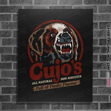 Load image into Gallery viewer, Daily_Deal_Shirts Posters / 4"x6" / Black Cujo's Dog Food