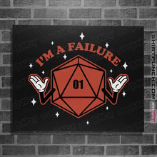 Load image into Gallery viewer, Shirts Posters / 4"x6" / Black I'm A Failure Red