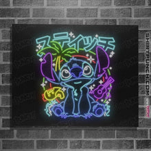 Load image into Gallery viewer, Daily_Deal_Shirts Posters / 4"x6" / Black Stitch Neon