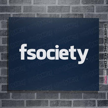 Load image into Gallery viewer, Shirts Posters / 4"x6" / Navy fsociety