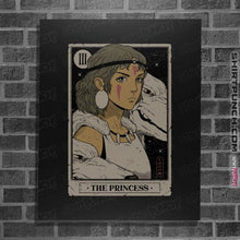 Load image into Gallery viewer, Daily_Deal_Shirts Posters / 4"x6" / Black The Princess Vintage Tarot