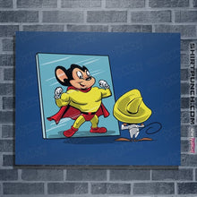 Load image into Gallery viewer, Secret_Shirts Posters / 4"x6" / Royal Blue Mighty Or Speedy