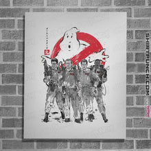Load image into Gallery viewer, Daily_Deal_Shirts Posters / 4"x6" / White Ghostbusters Sumi-e