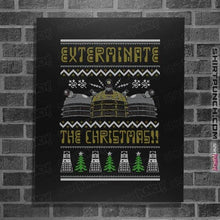 Load image into Gallery viewer, Shirts Posters / 4&quot;x6&quot; / Black Dalek Xmas
