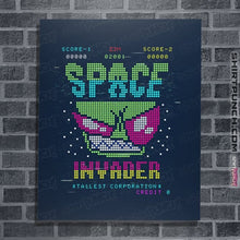 Load image into Gallery viewer, Secret_Shirts Posters / 4"x6" / Navy Space Invader Zim