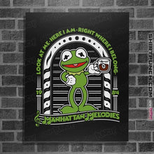 Load image into Gallery viewer, Shirts Posters / 4"x6" / Black Kermit Melodies
