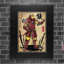 Load image into Gallery viewer, Daily_Deal_Shirts Posters / 4"x6" / Black Iron Samurai