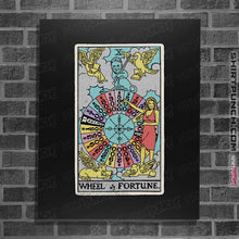 Load image into Gallery viewer, Shirts Posters / 4"x6" / Black Wheel of Fortune