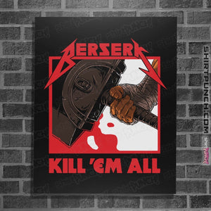 Shirts Posters / 4"x6" / Black Berserk Metal