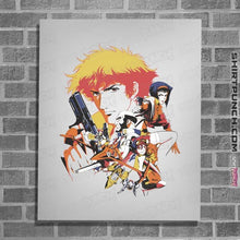 Load image into Gallery viewer, Daily_Deal_Shirts Posters / 4"x6" / White Retro Space Cowboy