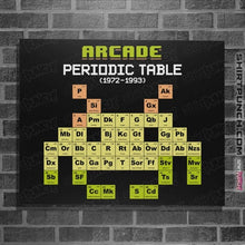 Load image into Gallery viewer, Daily_Deal_Shirts Posters / 4"x6" / Black Arcade Periodic Table