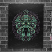 Load image into Gallery viewer, Shirts Posters / 4"x6" / Black Great Cthulhu