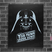 Load image into Gallery viewer, Shirts Posters / 4"x6" / Black Frown Upside Down