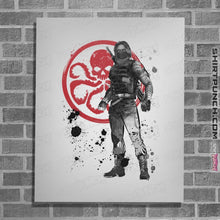 Load image into Gallery viewer, Shirts Posters / 4"x6" / White Winter Soldier Sumi-e