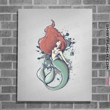Load image into Gallery viewer, Shirts Posters / 4"x6" / White The Mermaid