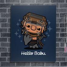 Load image into Gallery viewer, Shirts Posters / 4"x6" / Navy Hello Babu