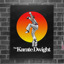 Load image into Gallery viewer, Shirts Posters / 4"x6" / Black Karate Dwight