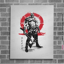 Load image into Gallery viewer, Daily_Deal_Shirts Posters / 4"x6" / White Killer Of Gods Sumi-e