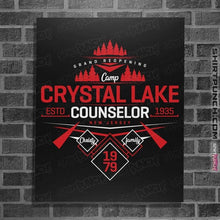 Load image into Gallery viewer, Shirts Posters / 4"x6" / Black Crystal Lake Staff