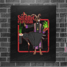Load image into Gallery viewer, Shirts Posters / 4"x6" / Black Satanic Exorcism