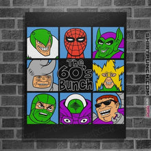 Load image into Gallery viewer, Secret_Shirts Posters / 4"x6" / Black The 60's Bunch