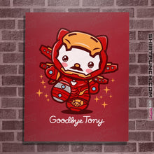 Load image into Gallery viewer, Shirts Posters / 4"x6" / Red Goodbye Tony