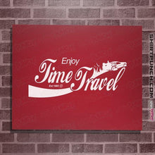Load image into Gallery viewer, Shirts Posters / 4"x6" / Red Enjoy Time Travel