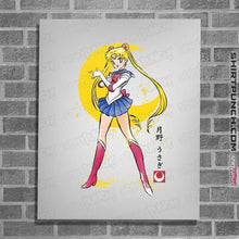 Load image into Gallery viewer, Daily_Deal_Shirts Posters / 4"x6" / White Moon Sumi-e