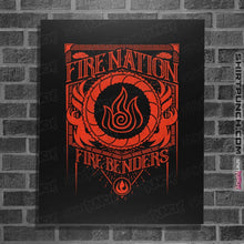 Load image into Gallery viewer, Shirts Posters / 4"x6" / Black Fire Nation