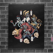Load image into Gallery viewer, Daily_Deal_Shirts Posters / 4&quot;x6&quot; / Black Undead Princesses

