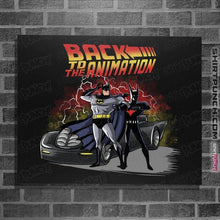 Load image into Gallery viewer, Daily_Deal_Shirts Posters / 4"x6" / Black Back To The Animation