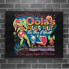 Load image into Gallery viewer, Daily_Deal_Shirts Posters / 4"x6" / Black Oola's Hula Hut