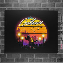 Load image into Gallery viewer, Shirts Posters / 4"x6" / Black Gotham Wave