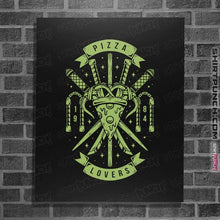 Load image into Gallery viewer, Shirts Posters / 4"x6" / Black Pizza Lovers