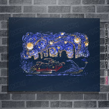 Load image into Gallery viewer, Daily_Deal_Shirts Posters / 4"x6" / Navy Starry Canyon