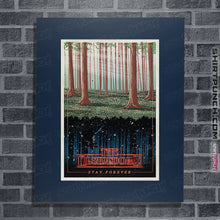 Load image into Gallery viewer, Shirts Posters / 4"x6" / Navy Visit the Upside Down