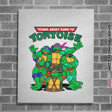 Load image into Gallery viewer, Secret_Shirts Posters / 4"x6" / White Kung Fu Tortoise