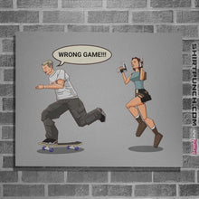 Load image into Gallery viewer, Last_Chance_Shirts Posters / 4"x6" / Sports Grey Wrong Game